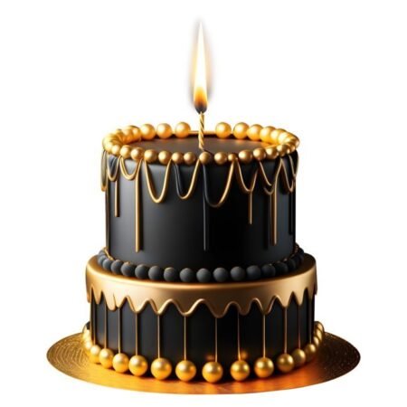Black Gold Royal Cake