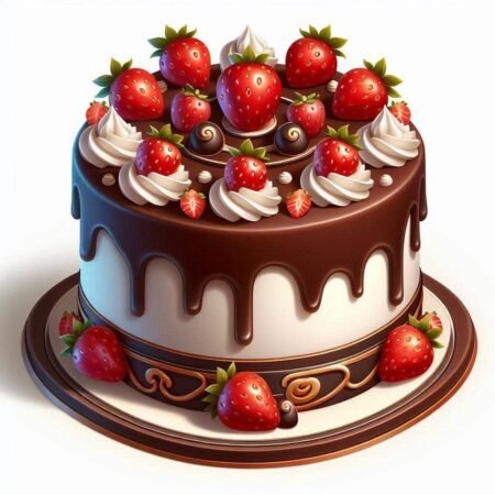 Strawberry White Delight Cake