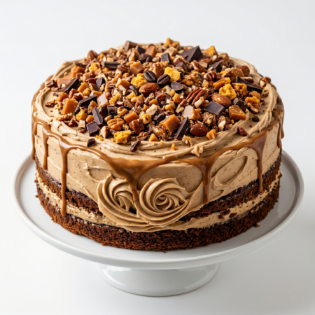 COFFEE CRUNCH CAKE